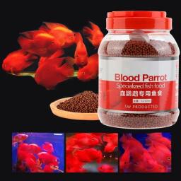 Pargo de Peixe Papagaio Sangue, Vermelho Intenso Melhorando, Coloração Rápida, Ração Tropical, Flutuar na Água, 500g - Image 1