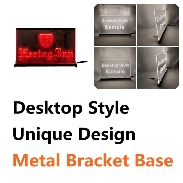 Sinal Retro LED Neon para Decoração de Casa com Tema de Cerveja Holandesa - Placas Vintage Hertog e Jed Dent Bar para Quarto e Escritório