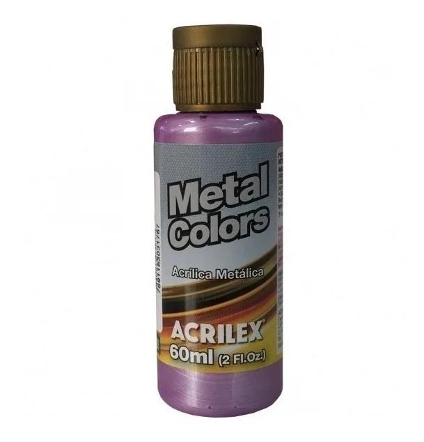 Tinta Acrílica Magenta 549 Metal Colors 60ml - Efeito Brilhante e Acabamento Profissional ACRILEX