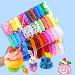 Conjunto de argila ultraleve para crianças, argila seca ao ar livre, argila plástica com ferramentas de escultura, artesanato DIY, presentes para amigos, 12 cores, 24 cores, 36 cores - Image 2