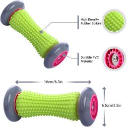 Massageador de pés rolo de massagem yoga bola de massagem plantar fáscia rolo relaxamento muscular para esporte bolas de fitness conjunto de exercício corporal - Image 4