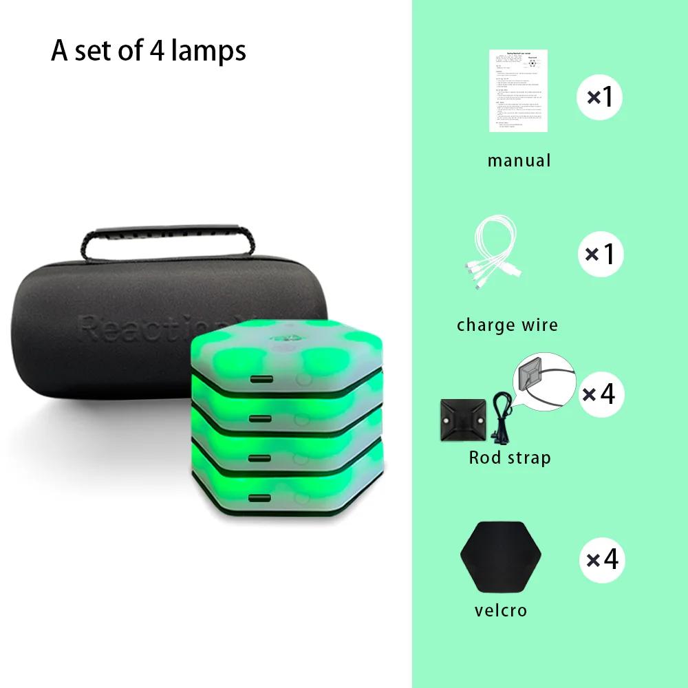 【qualagem】cabeça de treinamento de reação lâmpada de luz velocidade agilidade equipamento de resposta boxe reagir sensorial agile fitlight blazepod kendo - Image 1