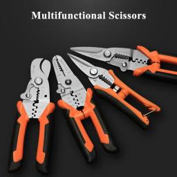 Alicate eletricista profissional, Ferramenta Stripper Wire, Cortadores de fio, Multitool Copper Pipe Crimping Alicate, Ferramentas manuais - Image 5
