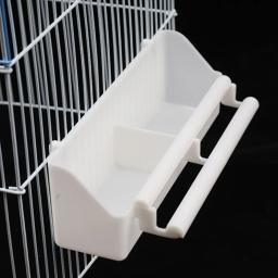 Alimentador de grande capacidade estendido para pássaros, comida caixa, gaiola de estimação, alimentação água papagaio, pombo, mynah Dropship - Image 5