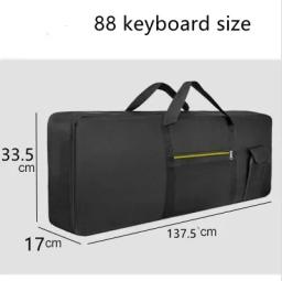 Bolsa para teclado de 88 teclas, portátil, durável, piano, à prova d'água, pano oxford 600D com capa acolchoada de algodão de 10 mm - Image 3