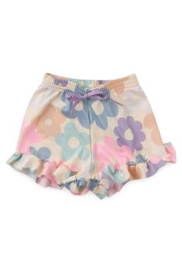 Conjunto Infantil Menina Coelho E Borboleta Shorts Flor Babadinho - Image 6