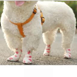 Auto-adesivo Pet Ferramenta Outing, ataduras elásticas para cães e gatos, impede a sujeira dos pés, capas respiráveis, Pet Shop, 6pcs - Image 2