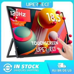 Monitor portátil inteligente com tela sensível ao toque UPERFECT de 18,5 "com estrutura de metal FreeSync 100% sRGB HDR 120 Hz extensor de tela de jogos para switch Xbox PS5 laptop - Image 1