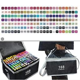 24-168 cores álcool marcador oleoso de ponta dupla pintura conjunto de arte cultura de escritório e materiais educacionais - Image 6