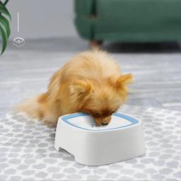 Cães tigela de água potável animais de estimação cão flutuante tigela não molhada boca respingo água gatos cão tigela veículo montado portátil tigela de água do cão - Image 3