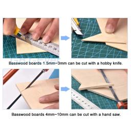 Craft Board Model Toys, construção de escultura, artesanato, Educacional DIY Acessórios, Basswood Chips, 1.5mm, 2mm, 3mm, 4mm, 5mm, 6mm, 8mm, 10 milímetros, 1 PC, 5 PCes, 20 PCes - Image 6