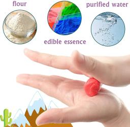 Conjuntos de massa de brincar Yeahbo para crianças, argila modeladora, argila seca ao ar com 6 moldes de dinossauro, conjunto de argila de polímero, brinquedos de dinossauro de massa de jogo - Image 3