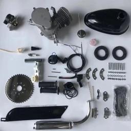 F80 modificação da bicicleta elétrica conjunto de modificação do motor a gasolina 80cc pequeno motor mini conjunto motor diy2 tempos - Image 1