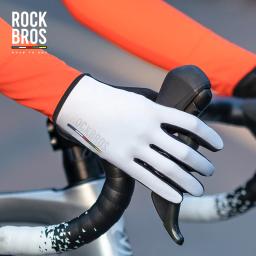 Luvas de ciclismo ROCKBROS ROAD TO SKY Luvas de dedo inteiro para bicicleta MTB homens e mulheres academia motocicleta respiráveis luvas de bicicleta - Image 6