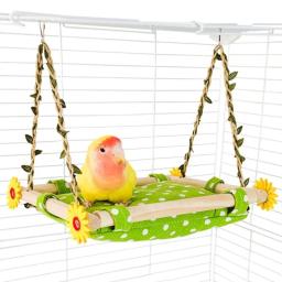 Pet Hammock Pendurado, Cama Ninho Quente, Papagaio Casa, Gaiola de Pássaro Lavável Removível, Poleiro para Hamster, Agaporni - Image 4