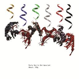 Venom Tema Descartável Conjuntos de Louça para Crianças, Decoração de Festa, Balões, Aniversário, Menino e Menina - Image 5