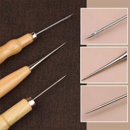 Kraball kit de costura de couro com furador mão costura agulhas linha kit de ferramentas de artesanato de couro para sapatos sofá tenda tapete - Image 6