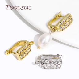 18K banhado a ouro fios básicos para mulheres, prendedores de brinco, ganchos fechos, acessórios Shvenzy, descobertas DIY - Image 3
