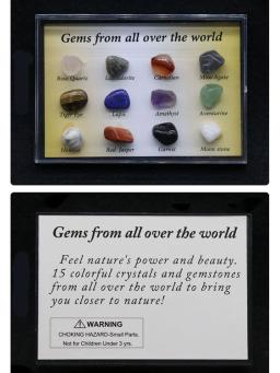 Caixa de Coleção de Pedras Preciosas Naturais, Cristais de Quartzo, Pedras Caídos, Rocha Granel, Espécime Mineral, O Mundo, Irregular, 12 Pcs/Set, 15 Pcs/Set, 36 Pcs/Set - Image 3