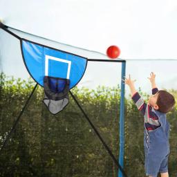 Basketball Hoop trampolim com bomba e mini bola, fácil de montar, acessório para todas as idades - Image 1
