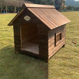 Tamanho grande De Madeira Pet House, Mobiliário Do Cão, Puppy Booth, Camping Casa, Puppy Suprimentos, Fg26 - Image 1