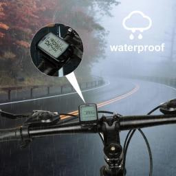 Soding computador de bicicleta sem fio e com fio mtb ciclismo odômetro à prova dwaterproof água velocímetro cronômetro led taxa digital novo - Image 5
