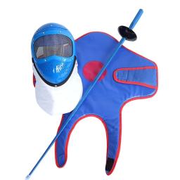 Novo uniforme de esgrima para crianças, equipamento de treinamento, capacete de plástico, máscara facial, colete, equipamentos de proteção de esgrima - Image 1