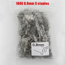 Pistola de solda quente para amortecedor do carro, acessórios para máquinas plásticas, kit de ferramentas, grampeador, grampos, reparação de unhas, 100 PCs, 600 PCs, 800PCs - Image 1