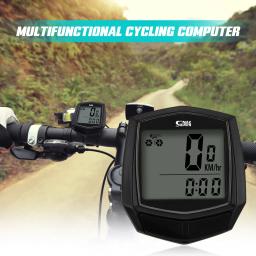 Sunding-Computador De Bicicleta À Prova D' Água Com Display Digital LCD, MTB Bicicleta Odômetro, Velocímetro, Ciclismo Com Fio Cronômetro Acessórios - Image 1