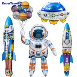 Inflável astronauta astronauta folha balão, espaço sideral galáxia planeta tema, decoração de festa de aniversário para meninos, em pé 4D, 53" - Image 3