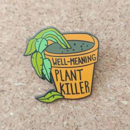 Alfinetes de esmalte para mulheres e homens crachás de plantas, broches de lapela, acessórios de joias, presentes, bem-significado, matador de plantas - Image 5