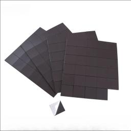 30pcs auto-adesivo magnético quadrado borracha flexível ímãs pegajosos disco para artesanato passatempo e geladeira - Image 3