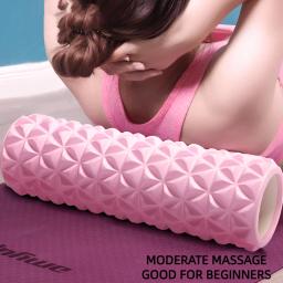 Rolo de massagem de espuma de diamante 3d, coluna oca de ioga, equipamento fitness para fisioterapia muscular e reabilitação esportiva - Image 1