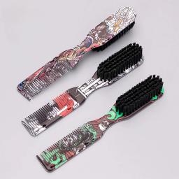 Double-Sided Escova de limpeza do cabelo, óleo cabeça pente, barba forma, dupla utilização pentes, barbeiro profissional, cabelo quebrado, acessórios - Image 1