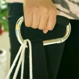 Grande Carabiner Stroller Ganchos Organizador, Alumínio D Anel Primavera Snap Keychain Clip, Carry Handle para pendurar bolsas, Sacos de compras - Image 4