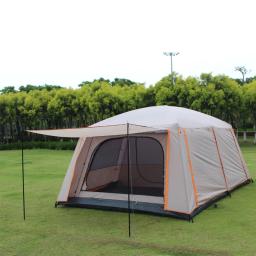 Barraca Grande Família ao ar livre, 5-8 Pessoas, Tourist Camping, Cobertura total, impermeável, 4 Estações, 2 Quartos, 1 Sala, Travel Tent - Image 6