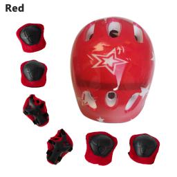 Conjunto Protetor de Joelheiras e Cotovelo para Crianças, Protetor de Capacete, Patinação, Esqui, Ciclismo Juvenil, Esportes, 7 peças - Image 6