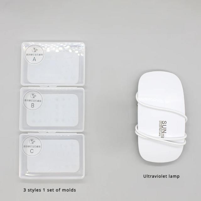 Molde de silicone leve para DIY: crie bonecas de barro, personagens anime, rebites de cerâmica e decorações geométricas