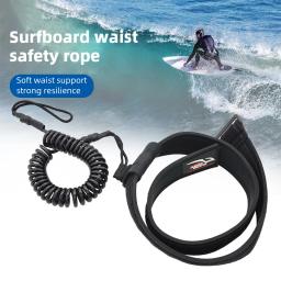 Corda enrolada da prancha para esportes aquáticos, Stand Up Paddle Board, prancha Leash Stay On Board, 6mm - Image 3