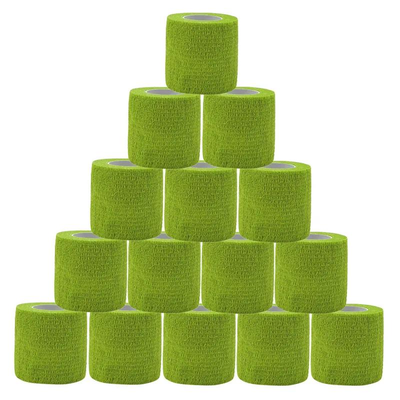 15 pçs 2.5/5/7.5cm colorido esportes auto adesivo elástico respirável esportes envoltório fita para joelheiras dedo tornozelo ajuda kit pet ferramenta - Image 1