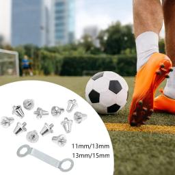 12x parafusos de bota de futebol com chave terreno firme estável m5 rosqueado pista sapatos acessórios bota de futebol chuteiras sapatos de rugby studs - Image 2