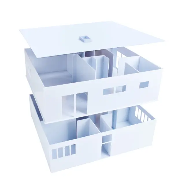 Mini Kit de Montagem Gropius para Construção de Casa em Escala 1/100 - Material Arquitetônico de Alta Qualidade