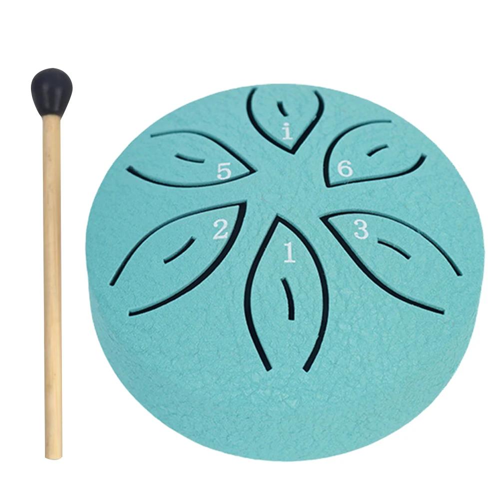 Mini Handpan Tongue Drum para Meditação e Yoga, Finger Picks, Instrumentos de Percussão, Sound Healing, Aço, 6 em, 3 em, 11 em, 6 em - Image 1