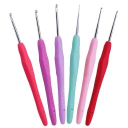 Agulhas de tricô com borracha Handle, Crochet Ganchos, Fio Crochet Agulha, Tecelagem, Ganchos Set, DIY Craft Tools, 0.5-2.75mm, 10Pcs - Image 5