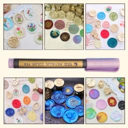 Marcadores de tinta de fogo convite decoração vedação cera selo marcador lápis scrapbooking graffiti especial para vidro plástico pedra papel - Image 2