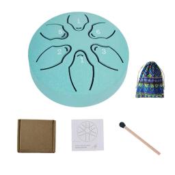 Mini mão Pan bateria tambores, etéreo pandeiro, chuva carrilhão, tambor ao ar livre, música, M N5K0, 6 Tom língua, 3" - Image 5