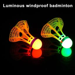 Bola luminosa Windproof Badminton, Super durável e inquebrável, Bola de nylon brilhante fluorescente exterior com luz - Image 1
