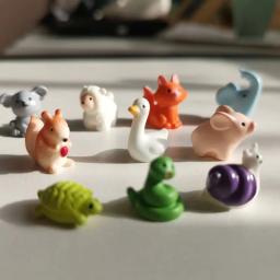 Fairy Garden Miniature Figurine, Animal, Floresta, Jardim, Fada, Musgo, Decoração do terrário, Artesanato DIY, Bonsai, Doll House Suprimentos, 10pcs - Image 6