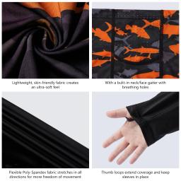 BASSDASH-Camisas Com Capuz Com Máscara, Polainas De Pescoço UV, Proteção Solar, Camiseta De Manga Comprida Para Pesca, Natação, Juventude, UPF 50 Plus - Image 5