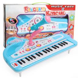 Music Toy Piano Teclado com Microfone, 37 Teclas, Musical Eletrônico, Instrumentos Multifuncionais, My First Pinao Toy for Kids - Image 5